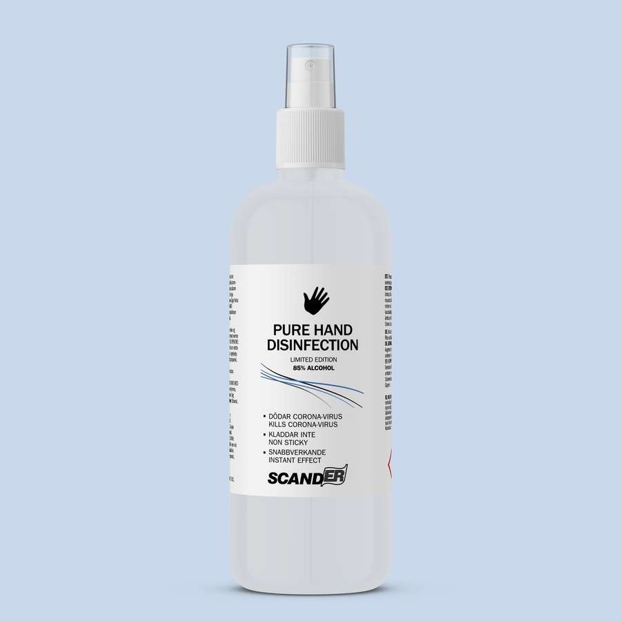 Pure Hand Disinfectant Spray (sanitiser) - 250ml - Re-usable bottle