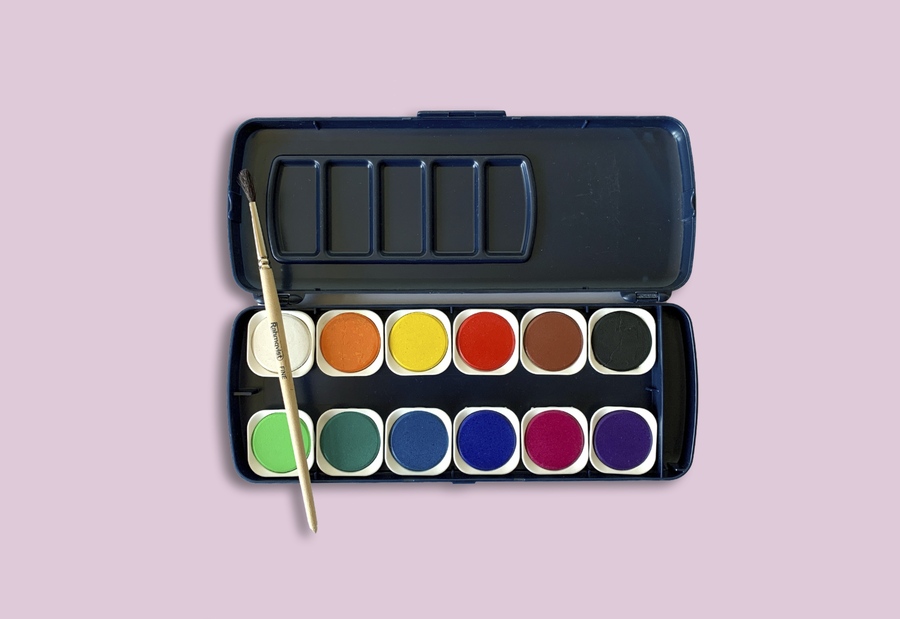 21910 Rahmqvist Watercolour Paint in tray - 12 cakes