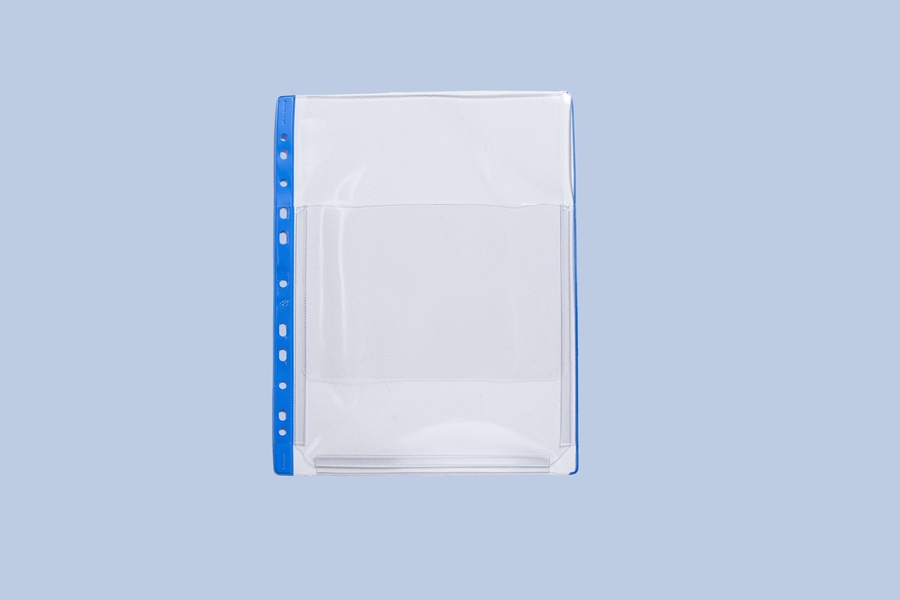 Expanding pocket - High capacity - Blue detailing